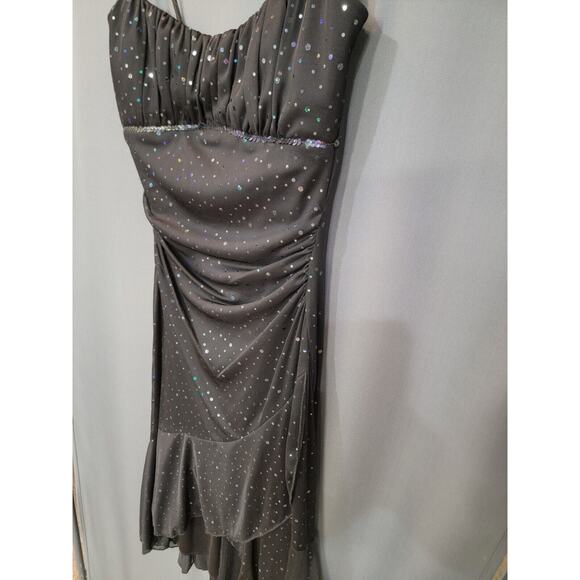 Ruby Rox Junior Black Sequin Formal Party Prom Dress Size S B28.5 - Picture 8 of 8
